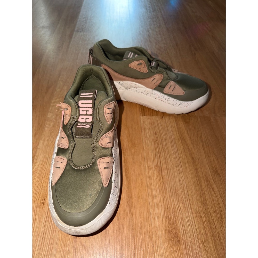 UGG LA Flex Sneakers Burnt Olive Pink Slip On Shoes Womens 7